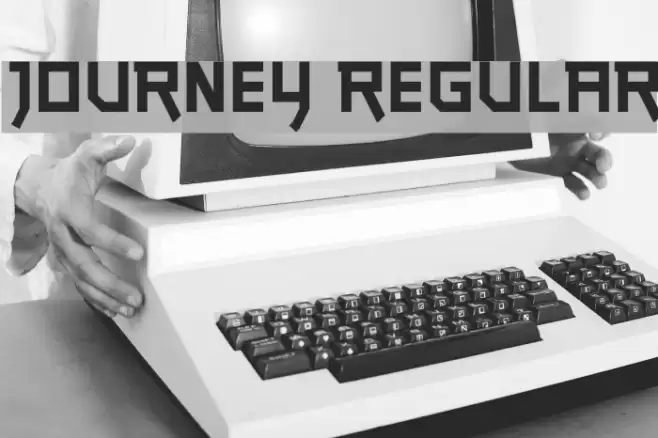 journey Regular Font examples