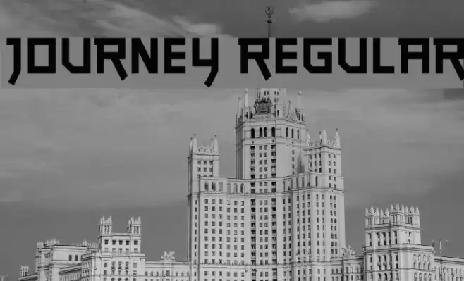 journey Regular Font examples