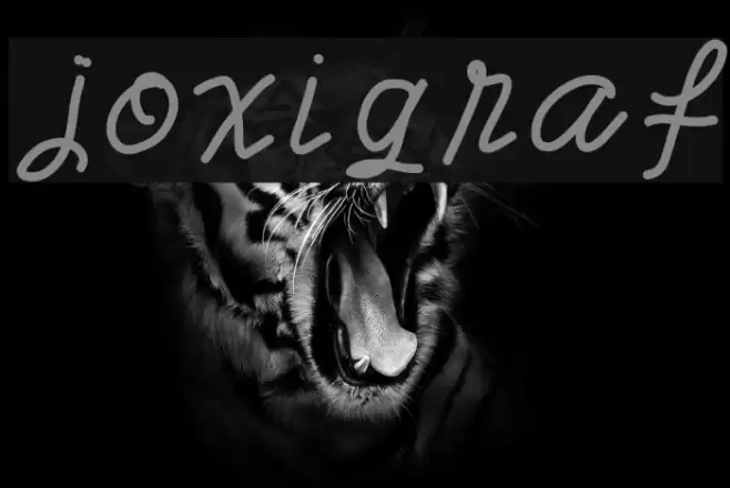 joxigraf Font examples