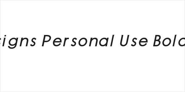 JP Designs Personal Use Bold Italic Logo