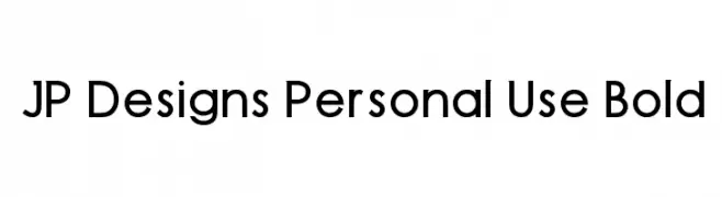 JP Designs Personal Use Bold  les polices de caractères gratuit tlcharger