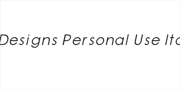 JP Designs Personal Use Italic Logo