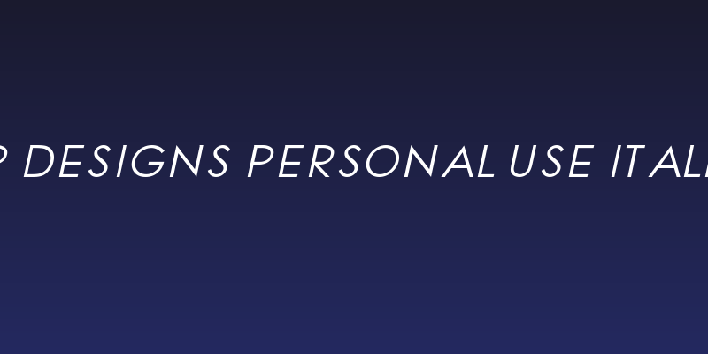 JP Designs Personal Use Italic Social Header