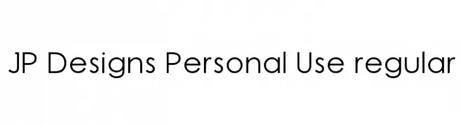 JP Designs Personal Use regular  les polices de caractères gratuit tlcharger