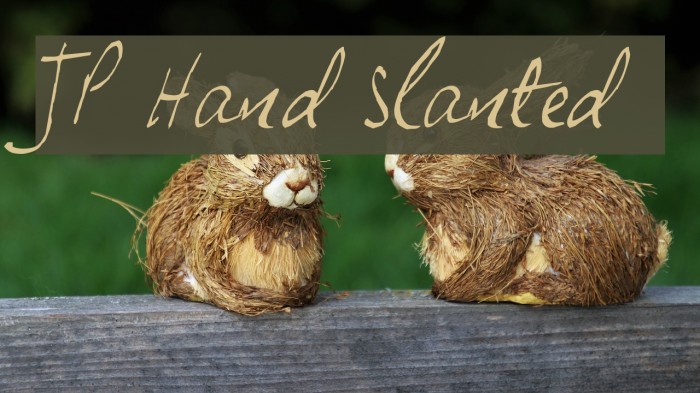 JP Hand Slanted फ़ॉन्ट examples