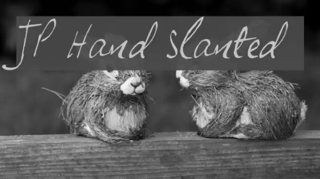 JP Hand Slanted Font examples