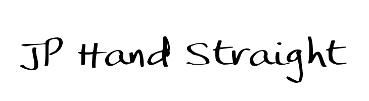 JP Hand Straight  Frei Schriftart Herunterladen