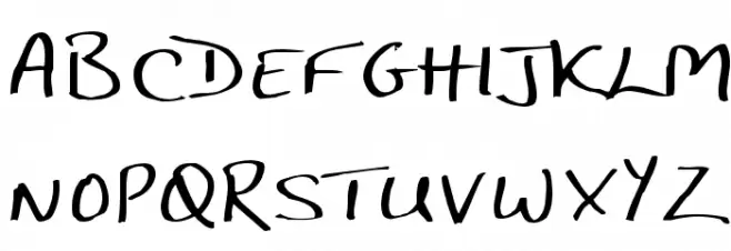 JP Hand Straight Schriftart Groß