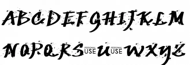 JP Urbaam DEMO Grunge 字体 大写