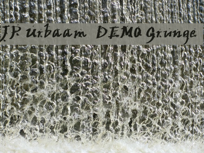 JP Urbaam DEMO Grunge Font examples