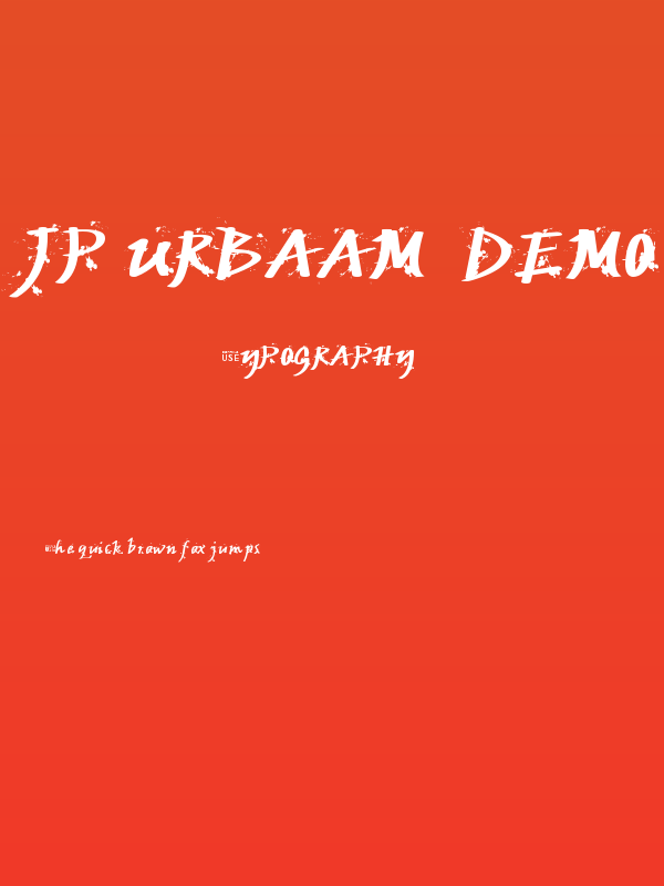 JP Urbaam  DEMO Grunge Poster
