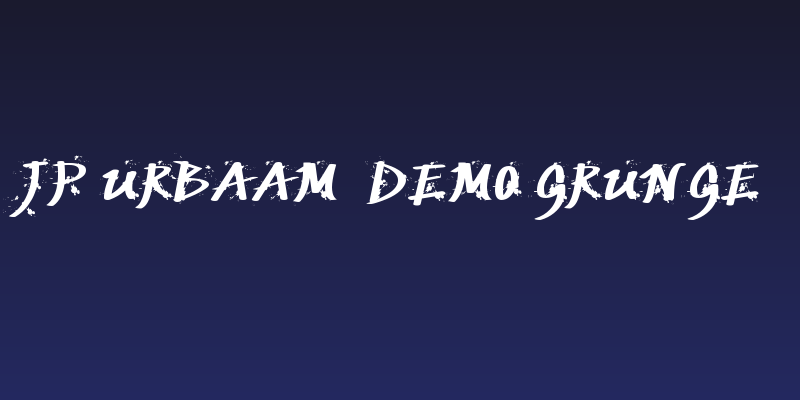 JP Urbaam  DEMO Grunge Social Header