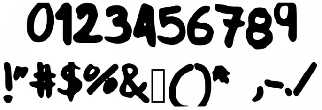 JPfont Font OTHER CHARS