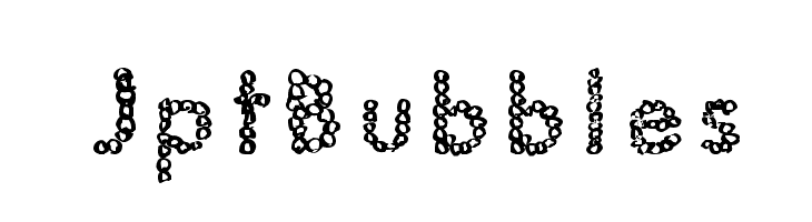 JptBubbles  Free Fonts Download