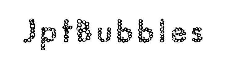 JptBubbles Шрифта