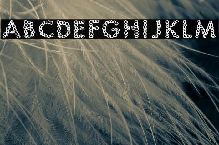 JptBubbles Font examples