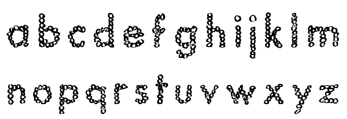JptBubbles Font LOWERCASE