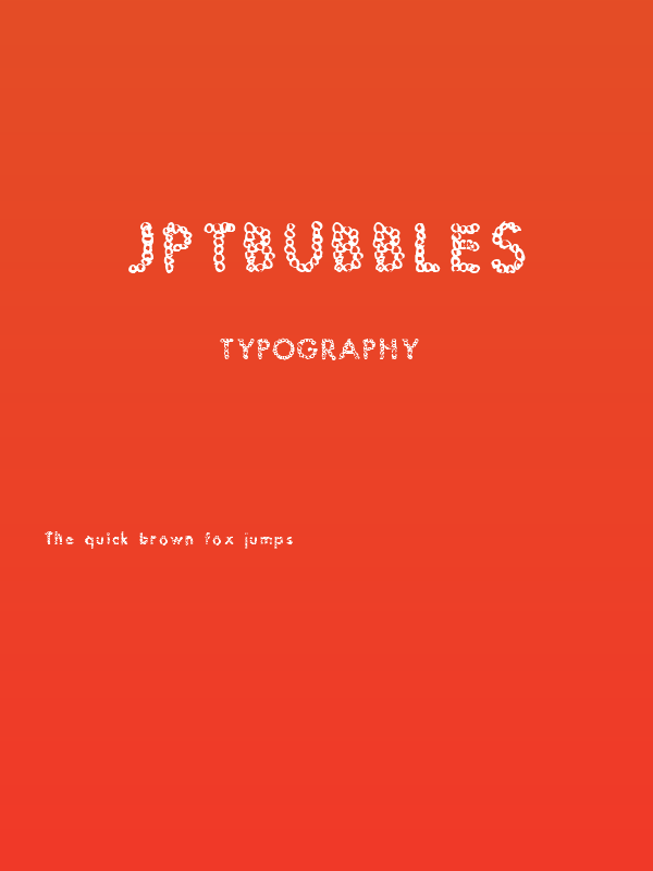 JptBubbles Poster