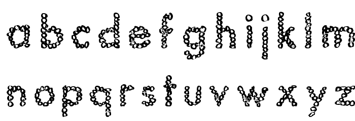 JptBubbles Font LOWERCASE