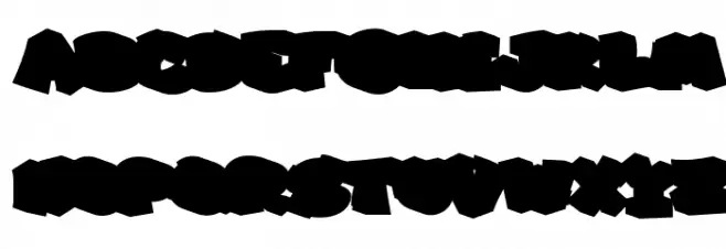 Jraot Extrude Extrude Caratteri MAIUSCOLE