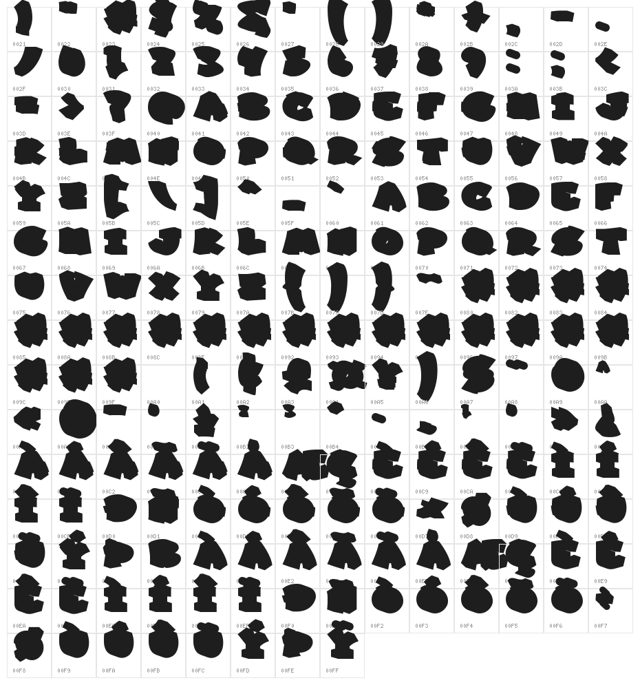 Jraot Extrude Extrude Character Map