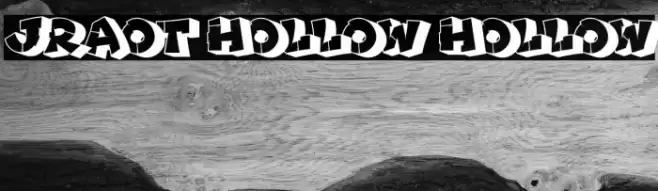 Jraot Hollow Hollow Font examples