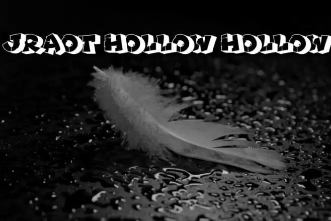 Jraot Hollow Hollow Font examples
