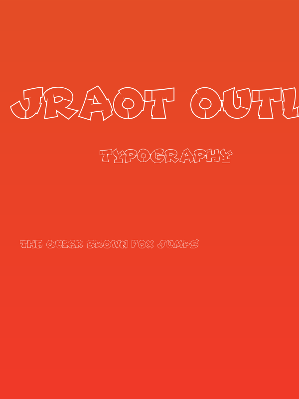 Jraot Outline Outline Poster