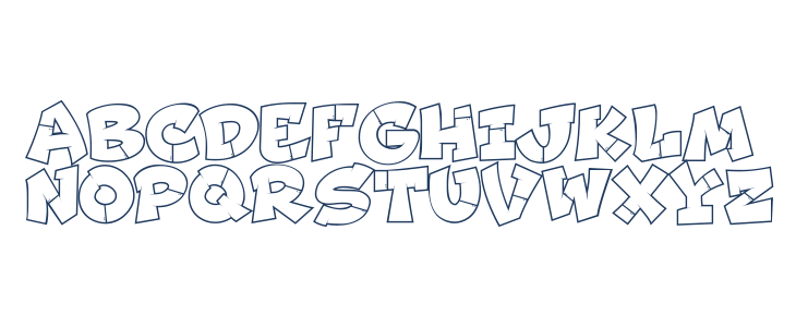 Jraot Outline Outline Lowercase