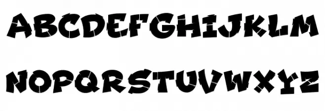 Jraot Font UPPERCASE