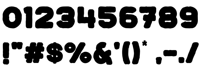 Jreng Rough Font OTHER CHARS