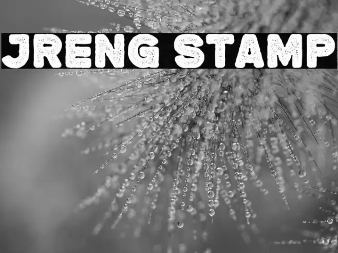 Jreng Stamp Font examples