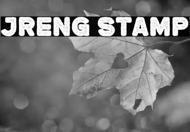 Jreng Stamp Font examples