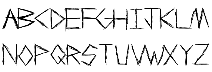 Jrudge Font LOWERCASE