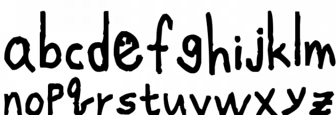 JS Kang Schriftart Kleinbuchstaben