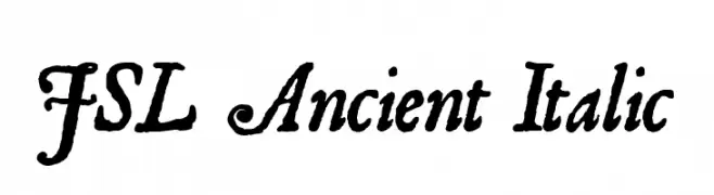 JSL Ancient Italic  Fuentes Gratis Descargar