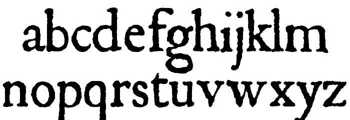 JSL Ancient Font LOWERCASE