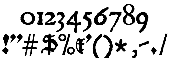 JSL Blackletter Font OTHER CHARS