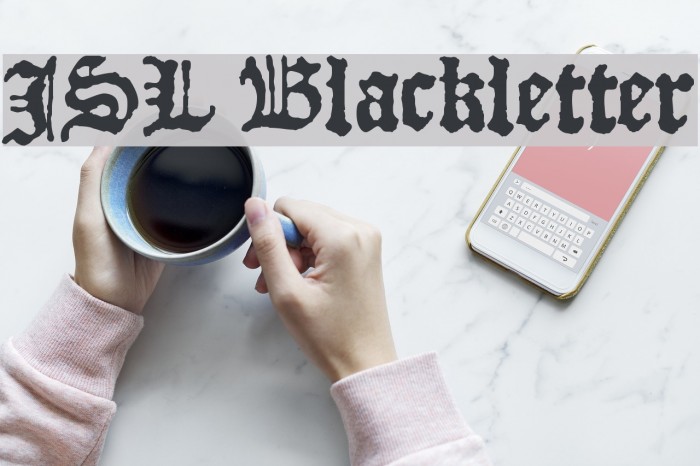JSL Blackletter Font examples