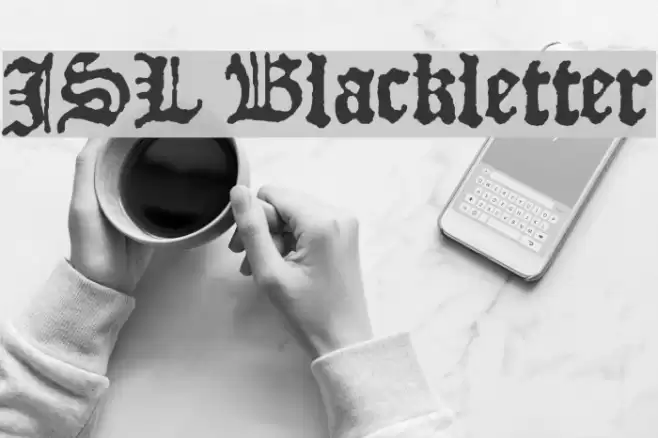 JSL Blackletter Schriftart examples