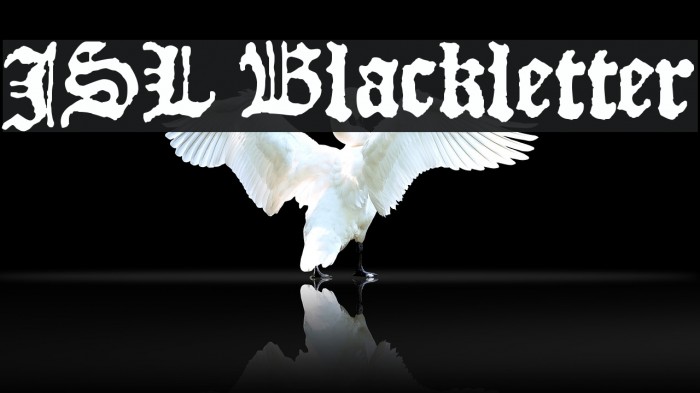 JSL Blackletter Font examples