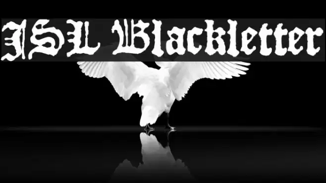 JSL Blackletter Schriftart examples