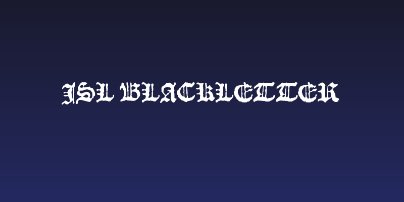 JSL Blackletter Social Header