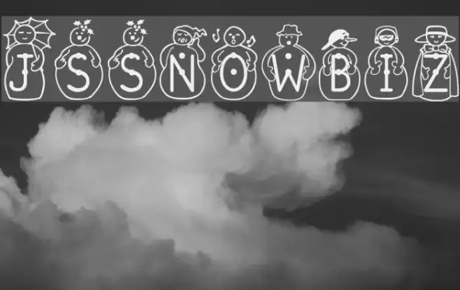 JS_Snowbiz Font examples