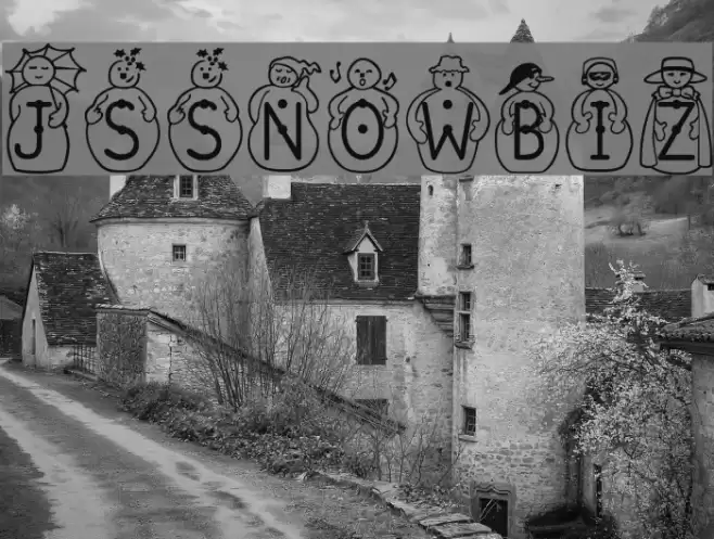 JS_Snowbiz Font examples