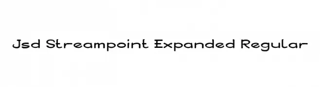 Jsd Streampoint Expanded Regular  Fuentes Gratis Descargar
