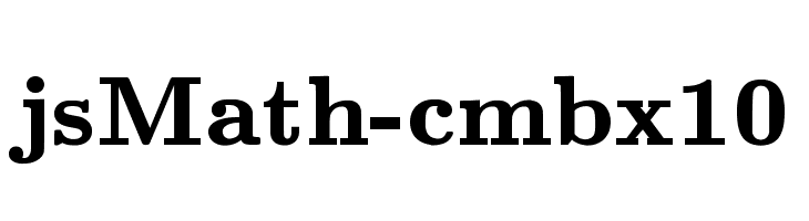 jsMath-cmbx10 Font
