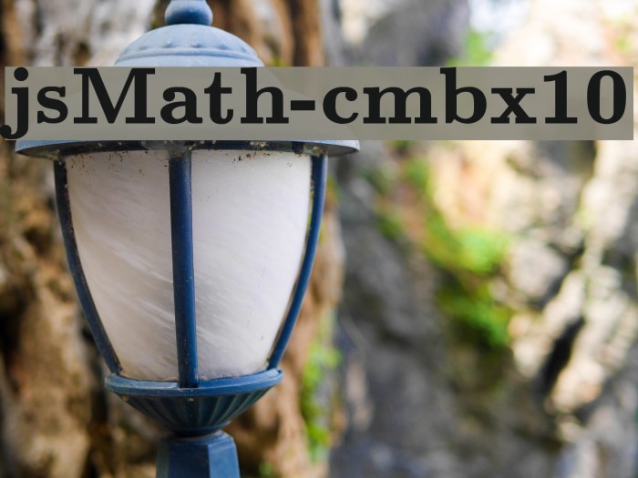 jsMath-cmbx10 Font examples