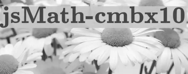 jsMath-cmbx10 フォント examples