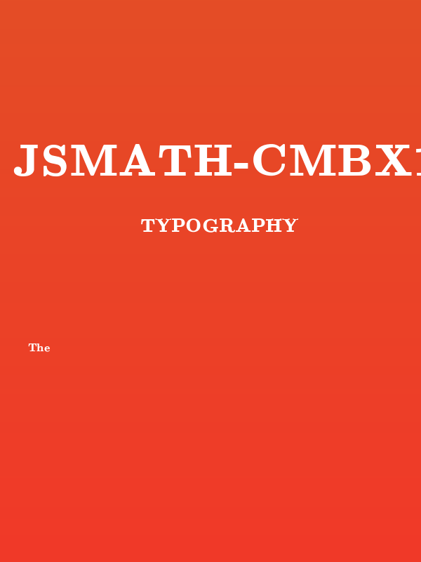 jsMath-cmbx10 Poster